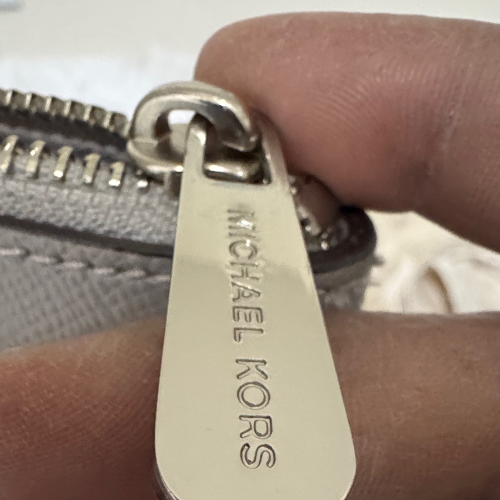 Michael Kors Gray Pebbled Leather Tote - Picture 9 of 9